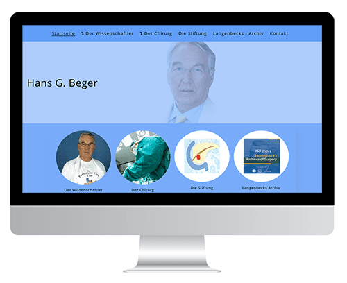Webdesign Referenz Prof. Dr. Beger