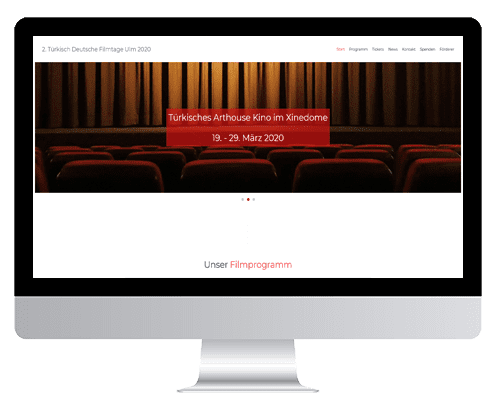 Webdesign Referenz Türkischer Filmverein Ulm