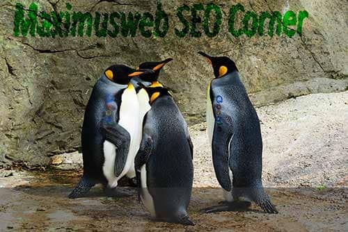 Die 4 Google Pinguine beim Informationsaustausch